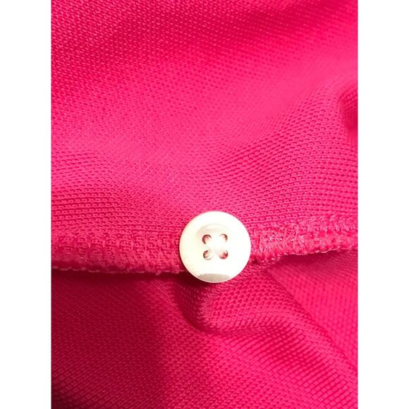 Brooks Brother Men's XL Performance Knit Golf Polo Shirt Hot Pink Cotton - Picture 7 of 9